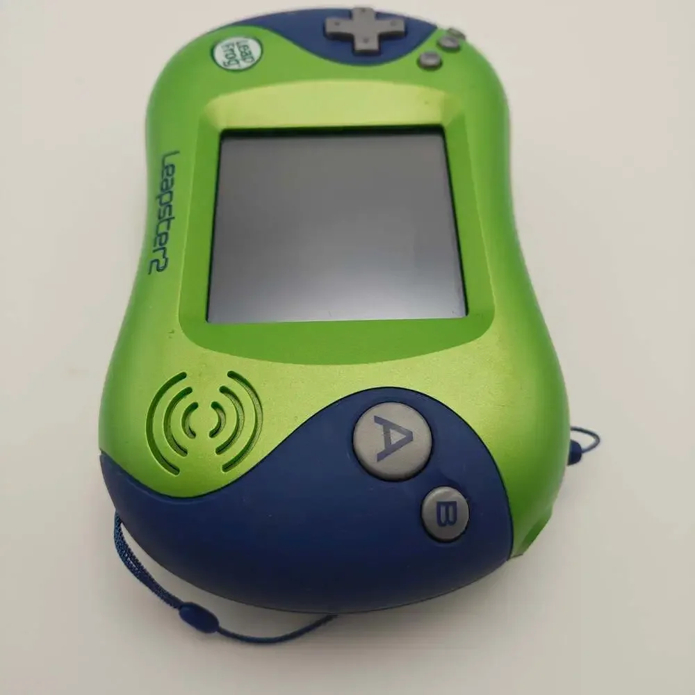 LeapFrog Leapster 2 Handheld Video Game System Green Kids Learning